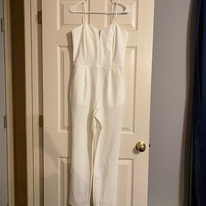 White Strapless Jumpsuit - never worn